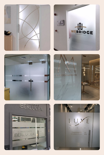 glass sticker